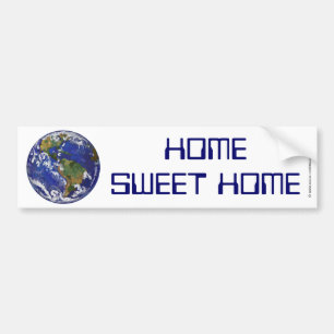 Adesivo Para Carro Home Sweet Home Earth Bumper Sticker