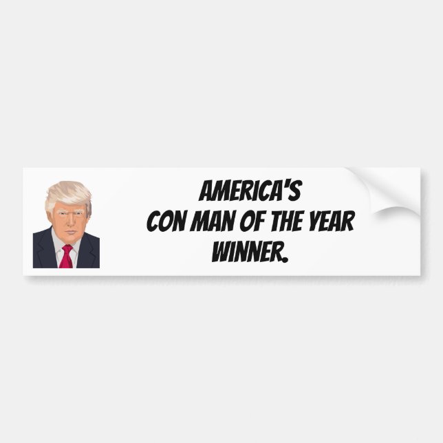 Adesivo Para Carro Homem-Con Do Ano Vencedor Do Bumper Sticker (Frente)