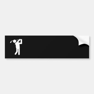 Adesivo Para Carro Homem Golfista - Homem Golfe