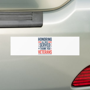 Adesivo Para Carro Homenageando Todos os Que Serviram Obrigado Dia do