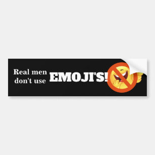 Adesivo Para Carro Homens Reais não usam Emoji's