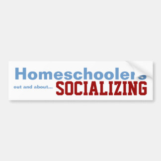 Adesivo Para Carro Homeschoolers - etiqueta socializando