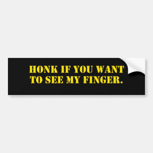 Adesivo Para Carro Honk Finger