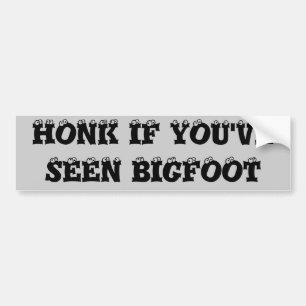Adesivo Para Carro Honk for Bigfoot w/olhos