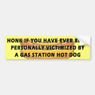 Adesivo Para Carro Honk If.. Victomized By A Gas Station Hot Dog