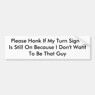 Adesivo Para Carro Honk por favor