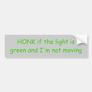 Adesivo Para Carro HONK se a luz é verde e eu não me estou movendo