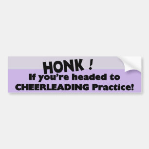 Adesivo Para Carro Honk, se está indo para a prática de Cheerhead