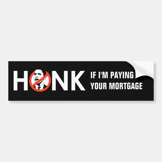 Adesivo Para Carro HONK SE eu ESTOU PAGANDO SUA HIPOTECA (Frente)