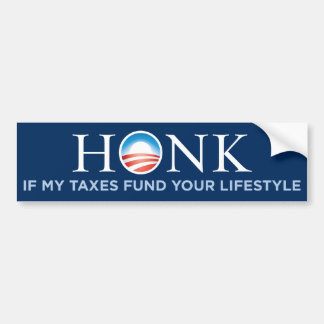 Adesivo Para Carro Honk se meus impostos financiam seu estilo de vida