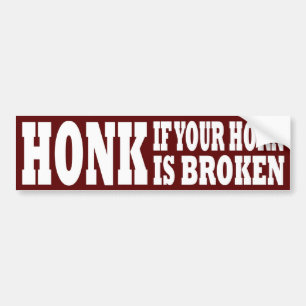 Adesivo Para Carro Honk se seu chifre é quebrado