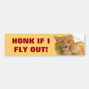Adesivo Para Carro Honk se um gato voa para fora