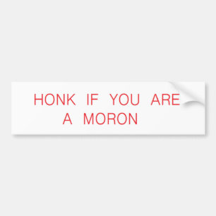 Adesivo Para Carro honk se um parvo