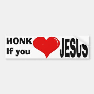Adesivo Para Carro honk se você ama jesus