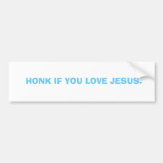 ADESIVO PARA CARRO HONK SE VOCÊ AMA JESUS.