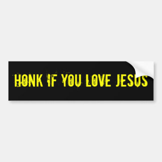 ADESIVO PARA CARRO HONK SE VOCÊ AMA JESUS