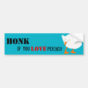 Adesivo Para Carro Honk se você ama o autocolante no vidro traseiro