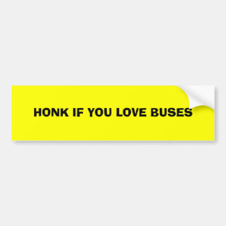 ADESIVO PARA CARRO HONK SE VOCÊ AMA ÔNIBUS