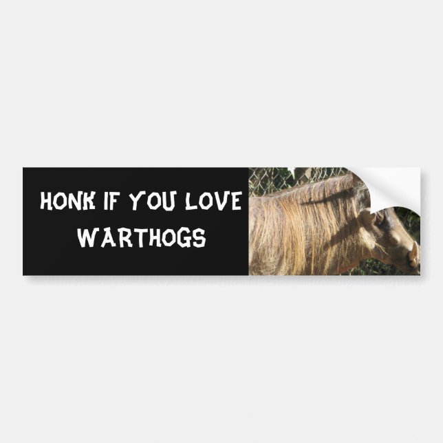 ADESIVO PARA CARRO HONK SE VOCÊ AMA WARTHOGS (Frente)