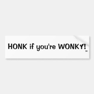 Adesivo Para Carro HONK se você é WONKY! , TM