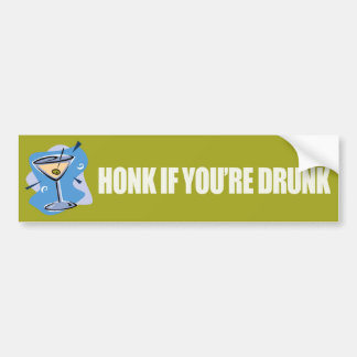 Adesivo Para Carro Honk se você está bêbedo - etiqueta-Zazzle