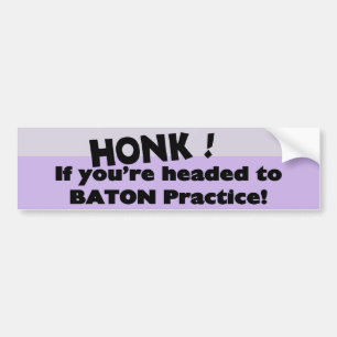 Adesivo Para Carro Honk, se você está indo para a prática de baton
