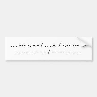 Adesivo Para Carro Honk se você fala Morse