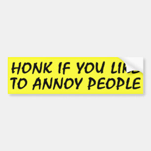 Adesivo Para Carro Honk se você gosta de Bumpersticker