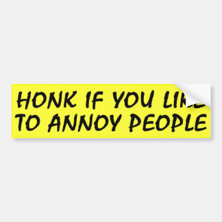 Adesivo Para Carro Honk se você gosta de Bumpersticker