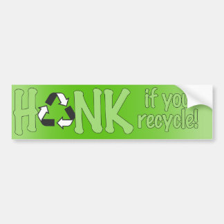 Adesivo Para Carro Honk se você recicl - o autocolante no vidro