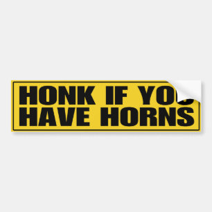Adesivo Para Carro Honk se você tem chifres