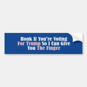 Adesivo Para Carro Honk, se vota para Trump
