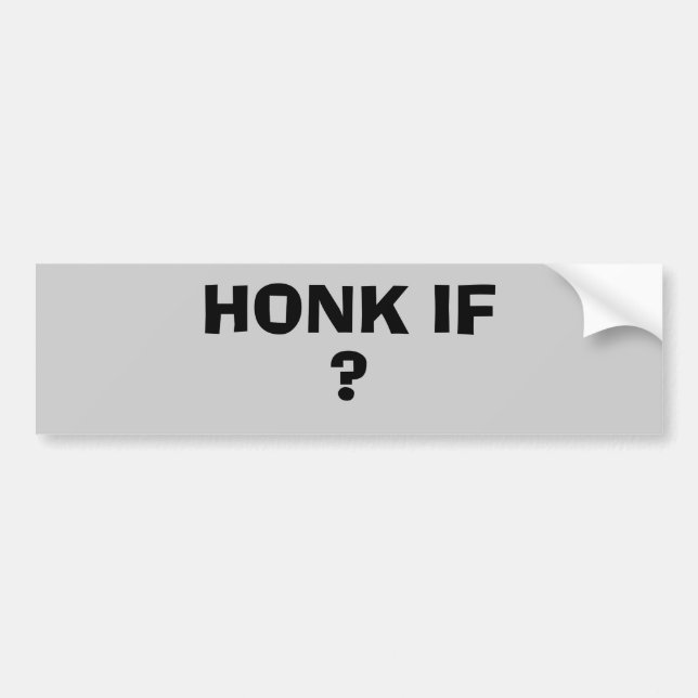 Adesivo Para Carro Honking se (seu texto) (Frente)