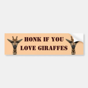 Adesivo Para Carro Honra Se Você Ama Girafas