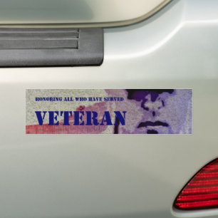Adesivo Para Carro Honrando Todos Que Serviram Vet Bumper Sticker