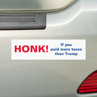 Adesivo Para Carro Honrar se você pagou mais impostos que Trump