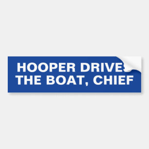 ADESIVO PARA CARRO HOOPER CONDUZ O BARCO, CHEFE