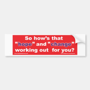 Adesivo Para Carro HOPE-and-Change-in-RED-2