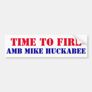 Adesivo Para Carro Hora de demitir o embaixador Mike Huckabee reunião