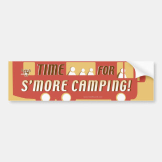 Adesivo Para Carro "Hora para o acampamento do s'more! "