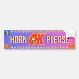 Adesivo Para Carro "Horn OK Please" Desi Truck Style