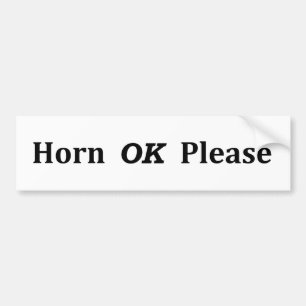 Adesivo Para Carro HornOkPlease