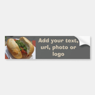 Adesivo Para Carro HotDog BumperSticker (PIC da mudança/texto à