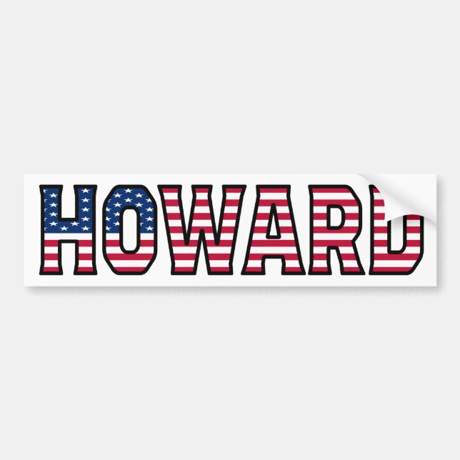 Adesivo Para Carro Howard Name Vorname USA Aufkleber Sticker Auto (Frente)