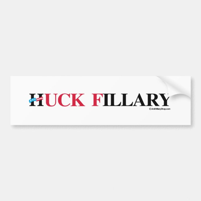 Adesivo Para Carro Huck Fillary - - Anti-Hillary - .png (Frente)