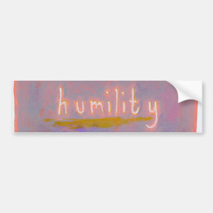 Adesivo Para Carro Humildade - arte colorida simples fresca da