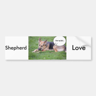 Adesivo Para Carro Humor do german shepherd