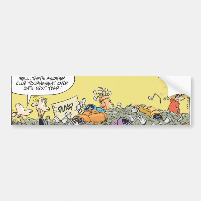 Adesivo Para Carro Humor do golfe (Frente)