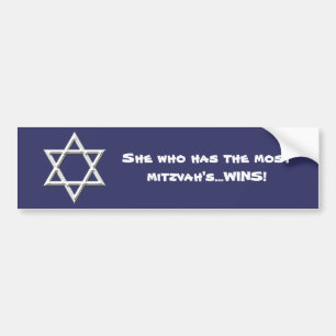 Adesivo Para Carro Humor-Judaísmo de Mitzvah