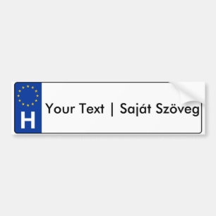 Adesivo Para Carro Húngaro-UE rendszámtábla do magyar da matrícul
